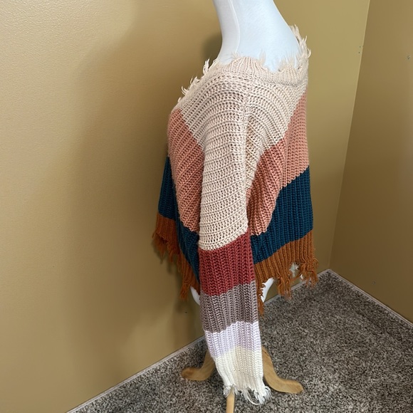 😊 Miracle Distressed Oversized Sweater - Picture 2 of 5